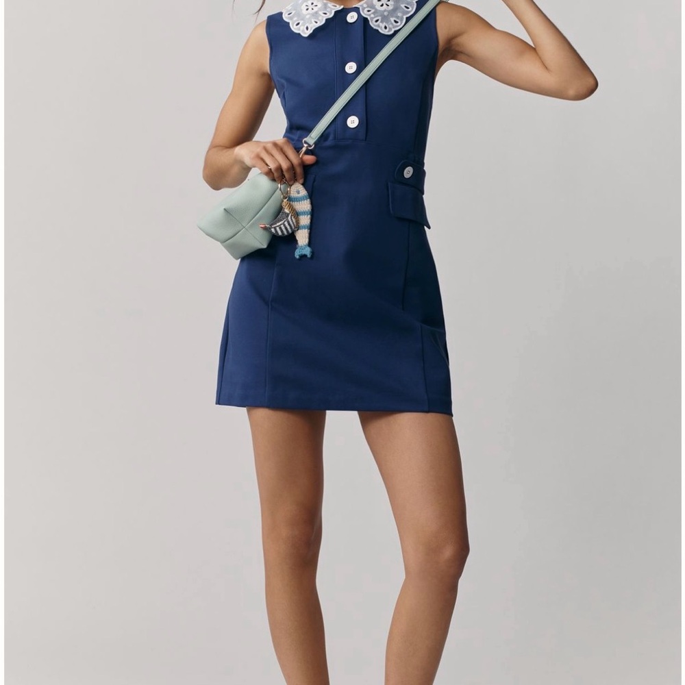 NWT! Anthropologie Maeve Sleeveless Collard Romper